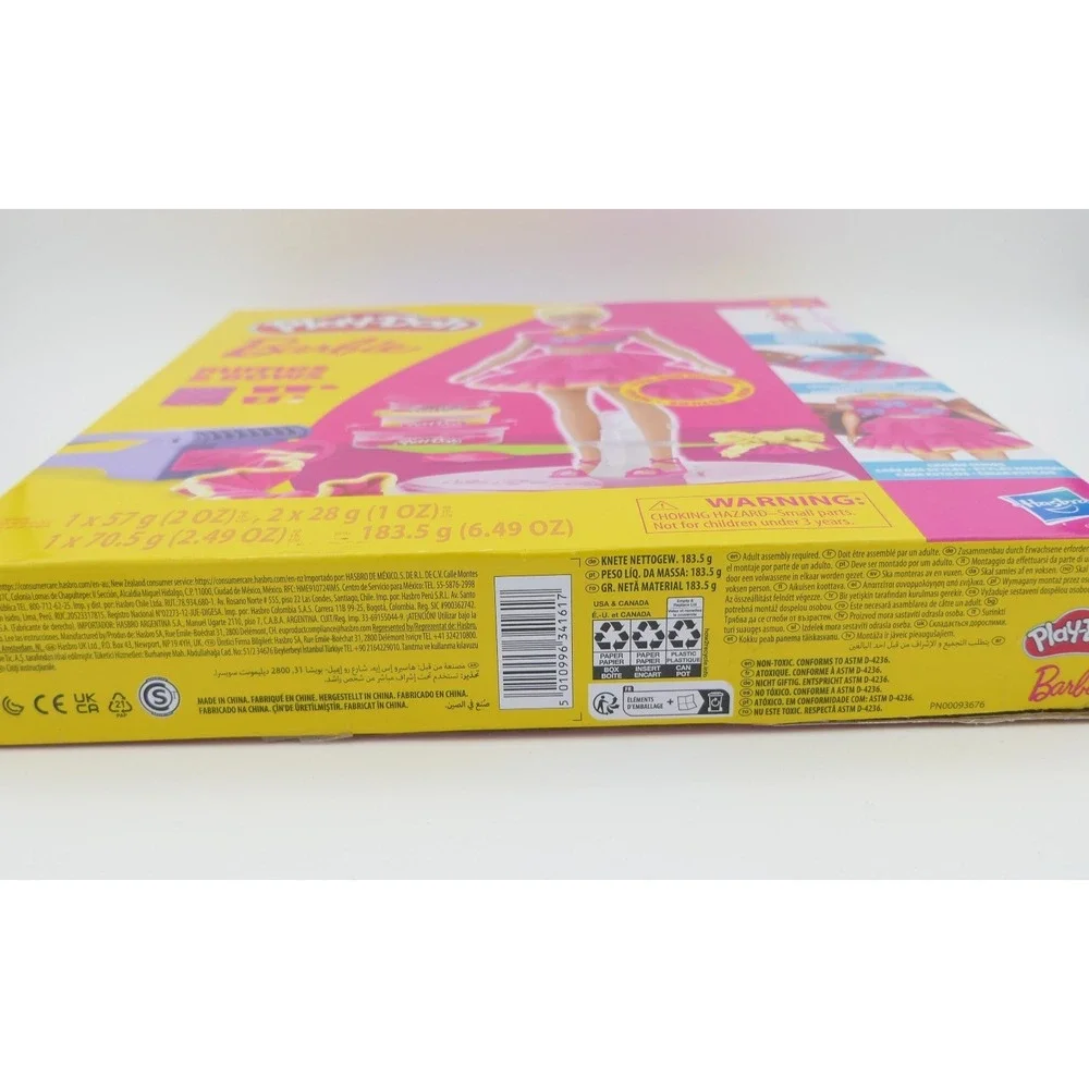 Play-Doh Barbie Ruffles & Bows Doll Set Make Play-Doh Fashion Styles & Patterns
